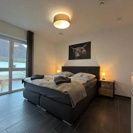 Apartmán Fewomo Panorama Loft, Mosel Promenade ,moselblick, Burgblick, Barrierefrei, Bis 6 Personen