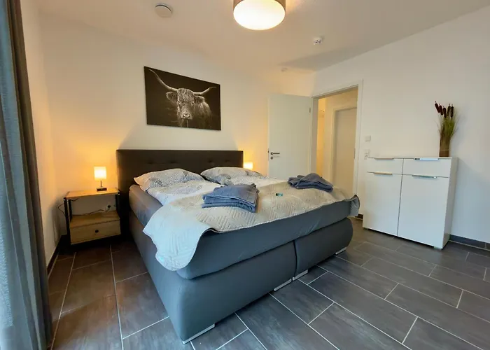 Apartment Fewomo Premium Mosel An Der Promenade In Mit Burgblick Barrierefrei Bis 6 Personen *